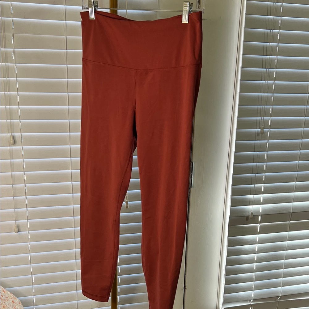 Yogalicious High-Waisted Rust Leggings